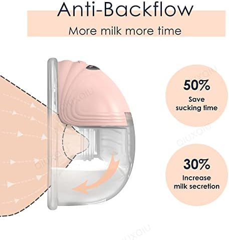 QIUXQIU Wearable Breast Pump Accessories Milk Collector Cup,Including Valve & Silicone Diaphragm & 24mm Flange Silicone Shield Kit BPA-Free QIUXQIU Pump S18/S21 Parts Replace - 180ml (27mm)