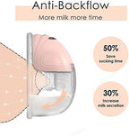 QIUXQIU Wearable Breast Pump Accessories Milk Collector Cup,Including Valve & Silicone Diaphragm & 24mm Flange Silicone Shield Kit BPA-Free QIUXQIU Pump S18/S21 Parts Replace - 180ml (27mm)