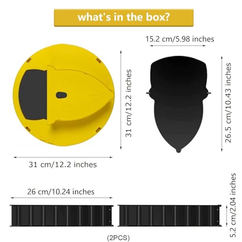 Mouse Trap Bucket - Multi-Catch, Auto-Reset, Humane or Lethal Rat Trap - Mouse Traps Indoor for Home - Mice Mouse Trap Bucket Lid - 5 Gallon Bucket Compatible (2 Pack)