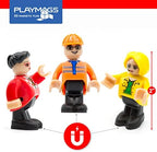 Playmags Magnetic Figures Community Set of 15 Pieces - Play People Perfect for Magnetic Tiles Building Blocks - STEM Learning Toys Children – Magnet Tiles Expansion Accessories Pack (Styles May Vary)