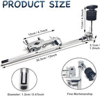 Cymbal Stand Holder Clamp, Drum Cymbal Arm Cymbal Stand Extension Arm, 33cm Mount Cymbal Clip Drum Stand Clamp Cymbal Boom Arm with Clamp Holder Bracket, Percussion Instrument Accessories