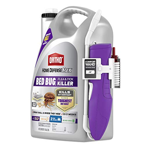 Ortho Home Defense Max Bed Bug, Flea and Tick Killer with Comfort Wand, Bed Bug Killer Spray, 1 gal., Purple