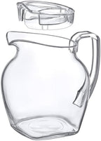 Amazing Abby - Vively Grand - Plastic Pitcher (96 oz, 3 Quart), Clear Water Pitcher with Lid, Fridge Jug, BPA-Free, Shatter-Proof, Great for Iced Tea, Sangria, Lemonade, Juice, Milk, and More