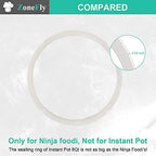 Original Sealing Ring Compatible with Ninja Foodi 6.5 Quart and 8 Quart Pressure Cooker Silicone Replacement Gasket for Ninja Foodi Air Fryer - 2 Packs