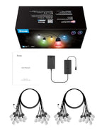 Govee Smart Outdoor String Lights H7021, RGBIC Warm White 96ft (2 Ropes of 48ft) LED Bulbs for Halloween Decorations, Christmas, WiFi Patio Lights Work with Alexa, Google, APP Control, IP65 Waterproof