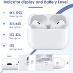 Charging Case Compatible with Airpods Pro 1st 2nd Generation, Chrging Case Replacement with Sync Button and Built-in 660 mAH Battery (White)
