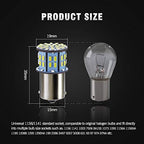 1156 1141 1003 7506 BA15S LED Bulbs Xenon White 20-Packs, Super Bright 3014 50-SMD LED Replacement for 12 Volt RV Camper Trailer Boat Trunk Interior Light Bulbs
