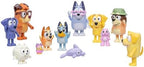 Bluey Super Fan Set, Includes Twelve 2-2.5" Figures, Bingo, Chattermax, Grey Dancer, Floppy Bunny, Lucky, Nana, Jean-Luc Johnny, Lucky's Dad, Joff, Pom Pom & Grandad - 12 Pk | Amazon Exclusive