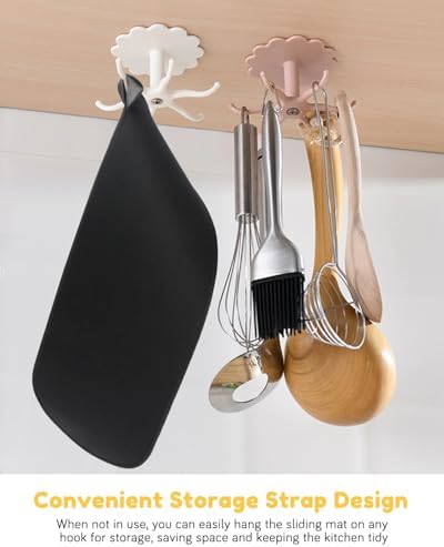 Sliding Pad for Ninja Slushie Machine FS301 and FS300 Professional Frozen Drink Machine Quickly Slide Frozen Drink Machine on Table - Convenient Storage Strap - Accessories for Ninja Drink Maker