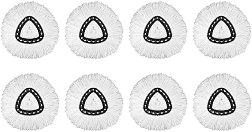 8 Pack Mop Heads Replacement for O-Ceda Easy Wrin Spin Mop, Microfiber Spin Mop Refills, Easy Cleaning Mop Head Replacement