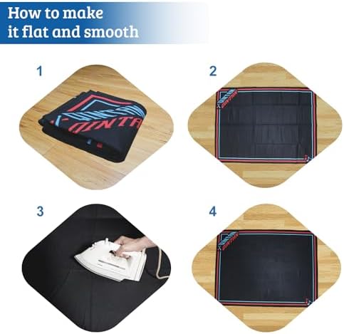 Drum Rug, Drum Mat with Non-Slip Grip Bottom(4x5.3Ft), Drum Carpet for Noise Reduction, Drum Pad for Jazz Drum & Electric Drum Set, Ideal Gift for Drummers, Drum Accessories, 47 x 63in, Red & Blue