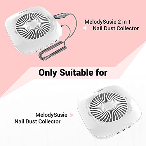 MelodySusie Nail Dust Collector Replacement Filter 4 Pack, Reusable Dust Filter for MelosySusie Nail Dust Collector Vacuum Fan Dust Collector Extractor Electric Dust Suction Machine