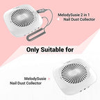 MelodySusie Nail Dust Collector Replacement Filter 4 Pack, Reusable Dust Filter for MelosySusie Nail Dust Collector Vacuum Fan Dust Collector Extractor Electric Dust Suction Machine