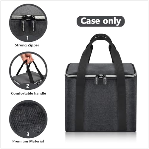 Portable Blender Storage Bag Compatible with Ninja Fit Compact Personal Blender, Cordless Blenders Carrying Holder Case with Handle for Smoothie Maker Accessories (Box Only) - Dark Grey