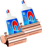 Toothpaste Squeezer Tube Roller Stainless Steel Tube Squeezer Rollers, Saves Toothpaste, Creams, Puts an end to Waste (Coral)