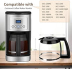 14-Cup Coffee Pot Replacement for Cuisinart Coffee Makers - Compatible with DCC-3200, DCC-3200P1, DCC-2200, DCC-2200RC, DCC-2800 & DCC-T20 Model