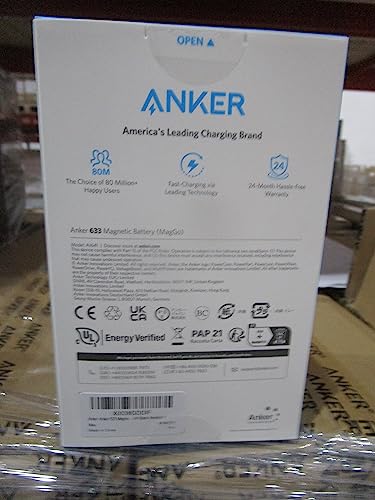 Anker 633 Magnetic Battery, 10,000mAh Foldable Wireless Portable Charger, 20W USB-C Power Delivery Power Bank with Stand, Magsafe-Compatible for iPhone 16/15/14/13/12 Series