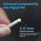 Santamedical TENS Unit Replacement Pads 2x2 40 Pcs Premium Reusable Electrode Pads - Self Adhesive Electro Therapy Patches for Electrical Stimulation - Non Irritating Stim Pads Design
