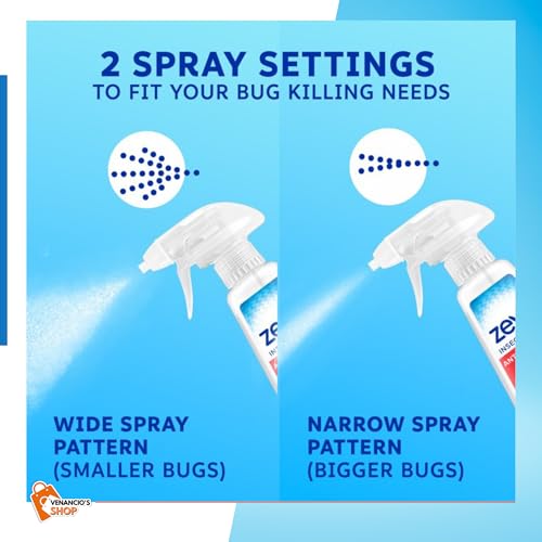 Zevo Instant Action Multi-Insect gets Ride Ants, roaches and More, Indoor Outdoor Use, Bio-Selective Pet People Friendly Safe + Venancio’sFridge Sticker & Sticky Fruit Trap (Zevo 12oz - Pack of 2)