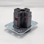 Bryant 9450FR Industrial Grade 50 Amp NEMA 14-50 Receptacle, Made in USA, Single Flush, 3 Pole 4 Wire Grounding 125/250V, Black