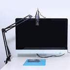 Lab Microscope Accessories Camera Tripod Table Stand Set, Photography Adjustable Arm Stand for Digital Video Microscope Camera Boom Scissor Arm Stand Holder(37CM Holder)