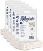 T.Taio Esponjabon Mother of Pearl Soap Sponge - Cleansing Shower Scrubber - Cleaning Bath Wash Scrub - Oil Removal - Massage & Lather Foot, Elbow, & Face - Bathroom Accessories - Fresh Scent (5-Pack)