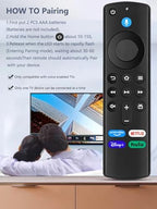 New L5B83G Voice Remote Replacement for FireStick 3rd Gen TV, Fit for TV Stick/ 4K Max, 2nd Gen, Lite, Cube(1st Gen & 3nd Gen), for TV (3rd Gen, Pendant Design)