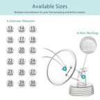 Momstouch 16mm Flange and Duckbill Valve Compatible with Spectra S1 S2 9 Plus Breastpump Replacement to Spectra Pump Parts, Not Original, Replace Accessories.