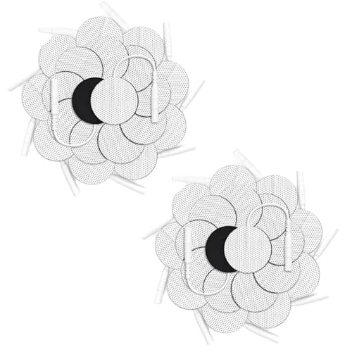 Syrtenty TENS Unit Replacement Pads - Pack of 40 Round Patches for Muscle Stimulation & Therapy, 1'' Electro Pad Set