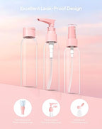 Morfone Travel Bottles kit, TSA Approved Travel Size Containers for Toiletries Leak Proof Refillable Liquid Travel Accessories with Toiletry Bag for Cosmetic Shampoo Conditioner Lotion