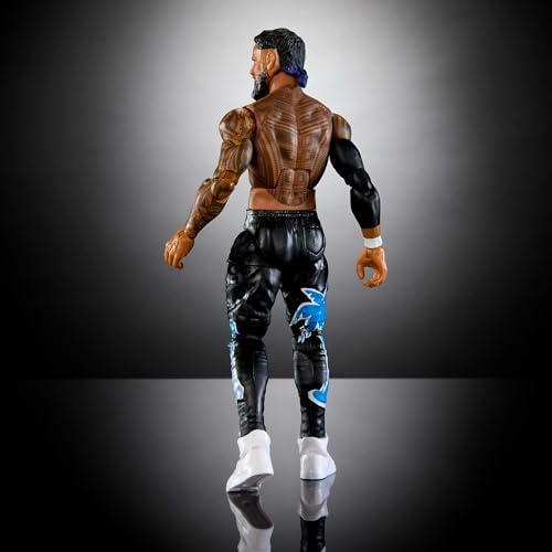 Mattel WWE Top Picks Elite Action Figure & Accessories Set, Jey USO 6-inch Collectible with Swappable Hands, Ring Gear & 25 Articulation Points
