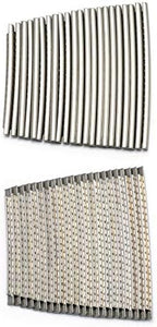 Holmer Guitar Fret Wires 2.7mm 24 Frets Stainless Steel Fretwire Compatible with Fender Gibson Electric or Acoustic Guitar Fingerboard Replacement. Chrome
