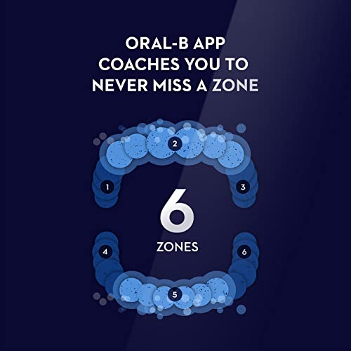 Oral-B iO Deep Clean + Protect Rechargeable Electric Toothbrush, Black with a iO Series 7 Toothbrush, 2 Replacement Brush Heads, and a Charging Travel Case
