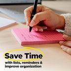 Post-it Notes, 12 Sticky Note Pads, 3 in. x 3 in., School Supplies and Office Products, Easy to Reposition Memo Pads Set, Great for Books and Paper, Canary Yellow
