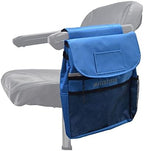 AlveyTech Saddle Bag for Mobility Scooter, Wheelchair, & Electric Power Chair (Large, Blue) - Accessories Holder Armrest Side Pouch Storage Organizer Bags for Adults, Water-Resistant, Easy Install