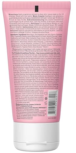 Yes To Watermelon Daily Facial Scrub, Invigorating and Exfoliating Cleanser That Melts Away Make Up, Lightly Hydrates With Antioxidants and Vitamin C, Natural, Vegan & Cruelty Free, 4 Ounce (Pack of 6)