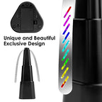 KTDRJN 4 Pack Fly Fan for Table,Food Indoor Outside,Portable Outdoor Picnic Fan,Batteries Powered Table Restaurant, Party, Home,Outdoor Dinner(Black)