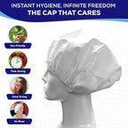 MedVance No Rinse Shampoo Cap | Rinse Free Shower Cap that Shampoos & Conditions | PH Balanced & Hypoallergenic Waterless Hair Wash | 3 Pack