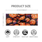AKTVSHOW Halloween Headbands for Women Knotted Headband Elastic Head Bands Women's Hair Band Non-Slip Turban Printed Stylish Sport Sweat Hair Wrap for Girls Cute Hair Accessories