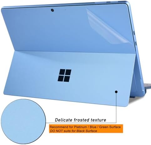 Skin Sticker for Surface Pro 9 / Pro 10/11th, 13 Inch Back Decal, Ultra-Thin Vinyl Decorative Laptop Cover Protector Accessories