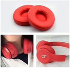 Link Dream Replacement Ear Pads for Beats Solo 2 & 3 - Memory Foam Earpads Cushion Cover for Wireless Headphones (Red)