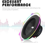 carleef 4PCS 6.5 Speaker Rings,Self Adhesive Speaker Foam for Enhancing Stereo Sound,High Resilience Speaker Baffles 6.5 inch Car Audio Accessories Avoid Sound Diffusion for Car SUV Truck