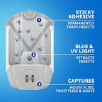 Zevo Flying Insect Trap, Fly Trap Value Pack + Refill Cartridge Pack (2 Plug-in Base + 4 Total Refill Cartridges)