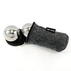 Top Chi 1 lb. 1.5 Inch Solid Stainless Steel Baoding Balls with Carry Pouch. Non-Chiming Chinese Health Balls for Hand Therapy, Exercise, and Stress Relief