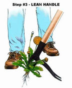 Grampa's Weeder - The Original Stand Up Weed Puller Tool with Long Handle - Made with Real Bamboo & 4-Claw Steel Head Design - Easily Remove Weeds Without Bending, Pulling, or Kneeling