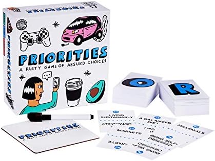 Priorities: The Hilarious New Party Game of Absurd Choices That Gets Everyone Laughing – Party Games for Adults and Teenagers - Card Games - Board Games - Travel Games
