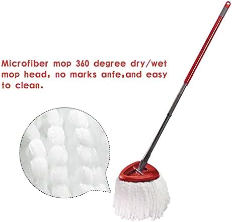 8 Pack Mop Heads Replacement for O-Ceda Easy Wrin Spin Mop, Microfiber Spin Mop Refills, Easy Cleaning Mop Head Replacement