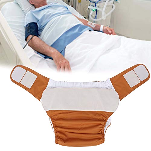 ZJchao Adult Cloth Diaper, Waterproof Adult Diaper Cover Washable Reusable Elderly Cloth Diapers Adult Pocket Nappy Cover Incontinence Nappies Underwear for Incontinence Men or Women