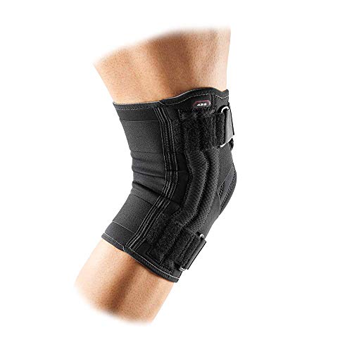 McDavid Knee Brace Support with Side Stays & Compression. Knee Sleeve Cross Straps for Knee Stability, Patellar Tendon Support, Tendonitis, Arthritis Pain Relief, Recovery.