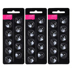 Hearing Aid Domes for Oticon Replacements,Oticon Minifit Single Vent Bass Domes (8 mm/3 Pack）,Universal Domes for Oticon Hearing Aid Supplies